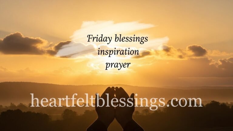 Friday blessings inspiration prayer