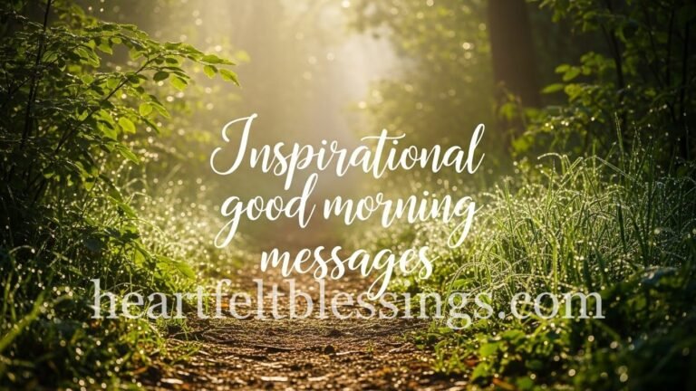 Inspirational good morning messages