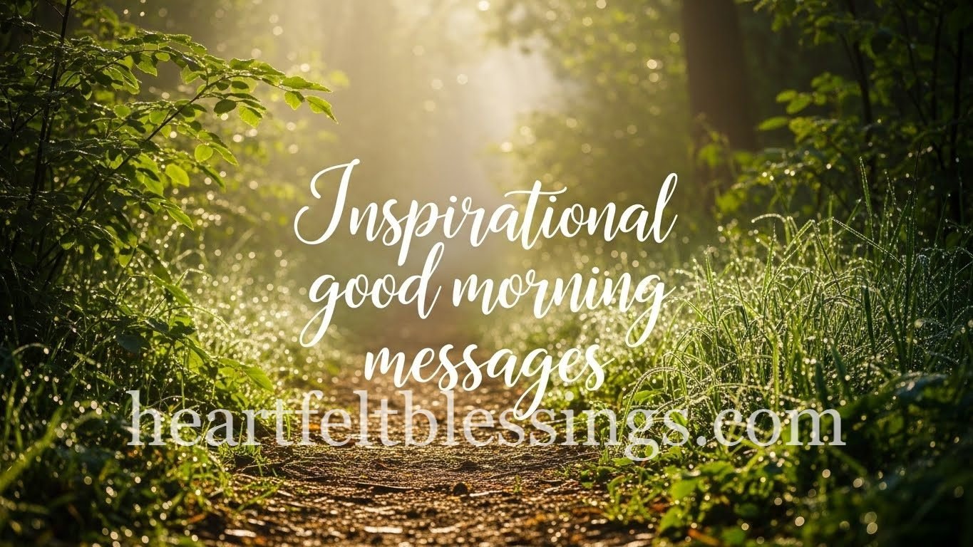 Inspirational good morning messages