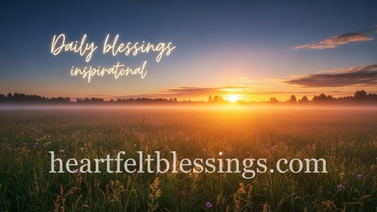Morning blessings inspirational