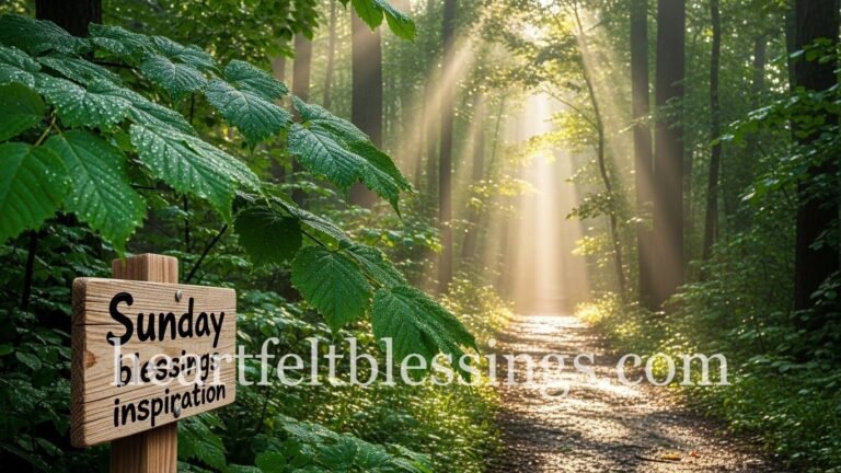 Sunday blessings inspiration