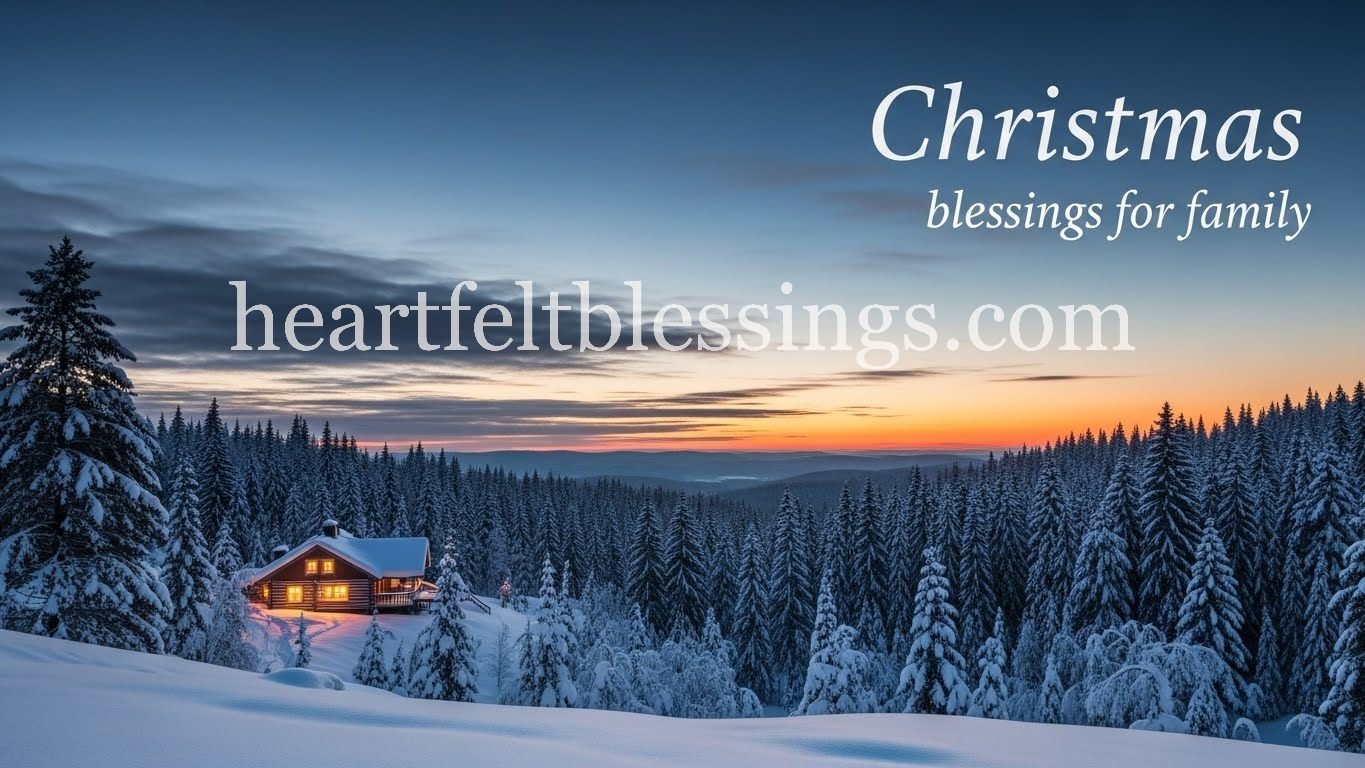 Christmas blessings for family