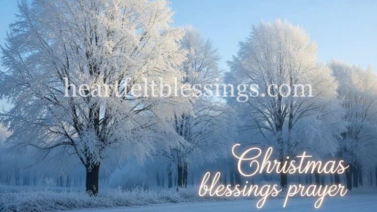 Christmas blessings prayer