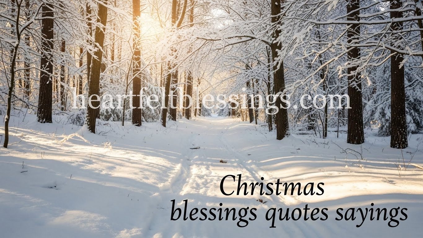Christmas blessings quotes sayings