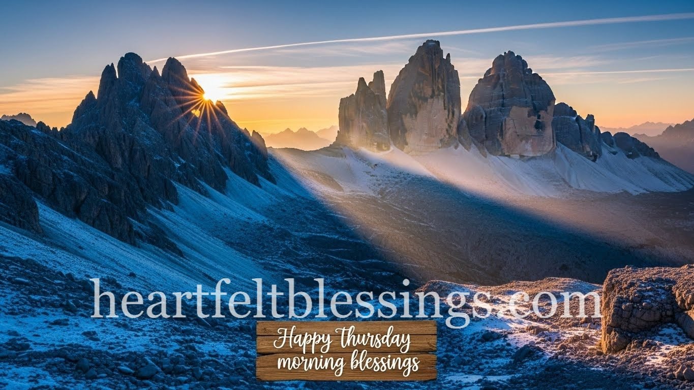 Happy thursday morning blessings