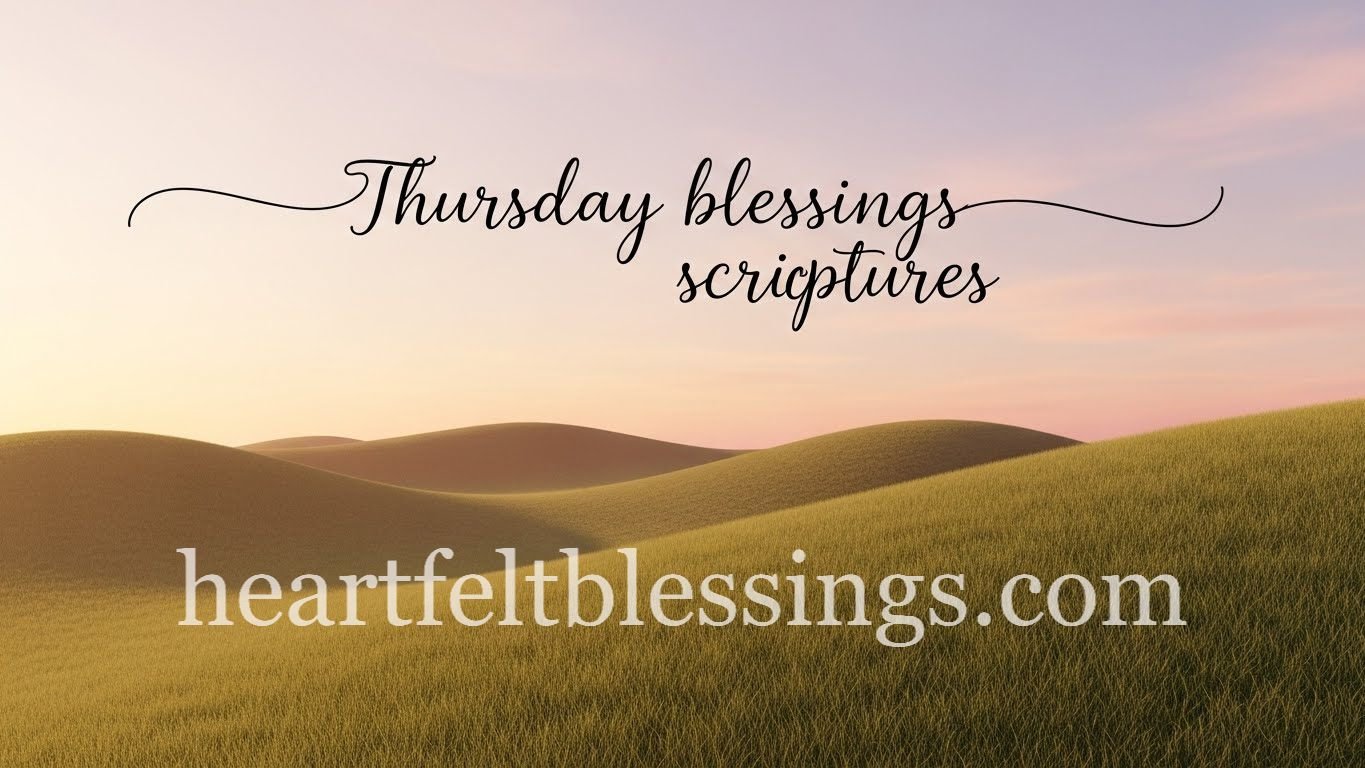 Thursday blessings scriptures