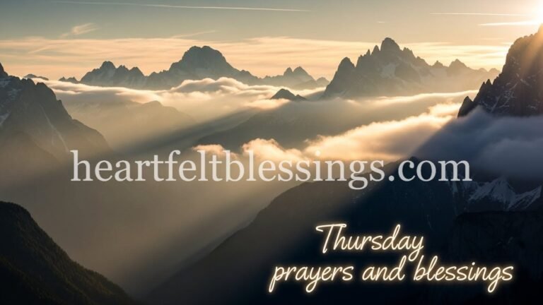 Thursday prayers and blessings