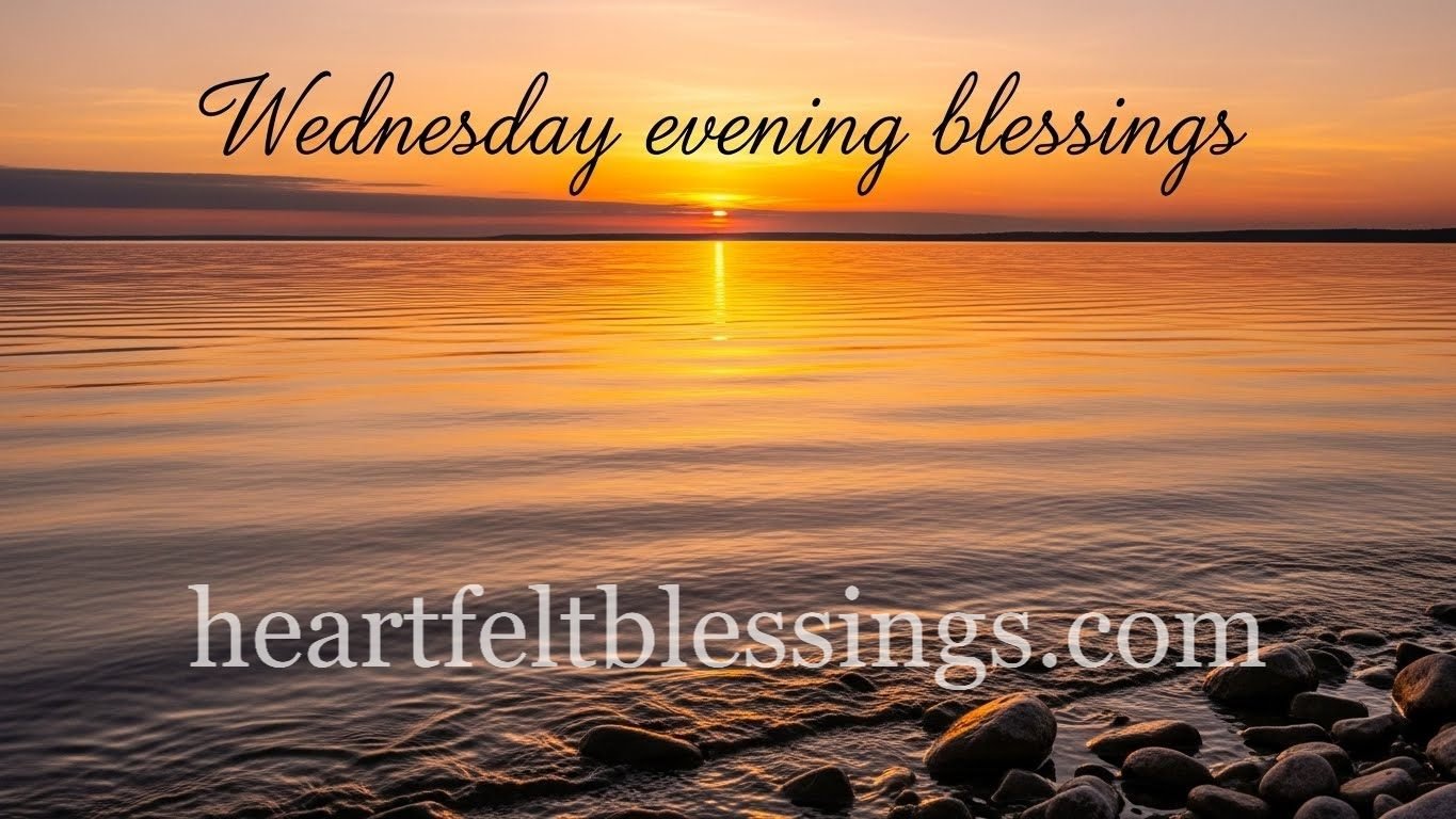 Wednesday evening blessings