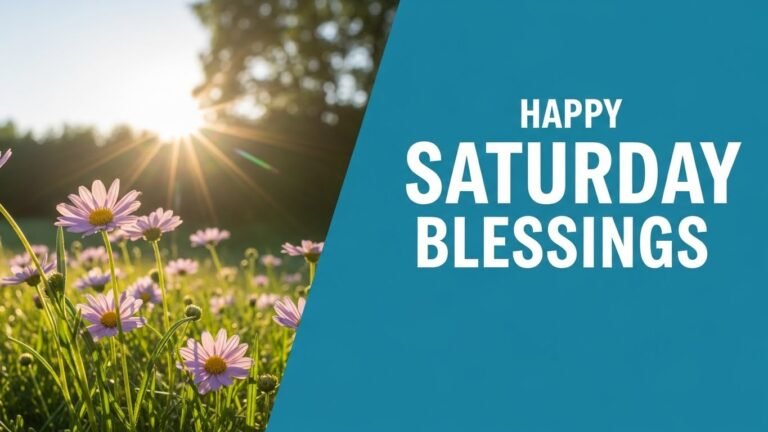 Happy Saturday Blessings