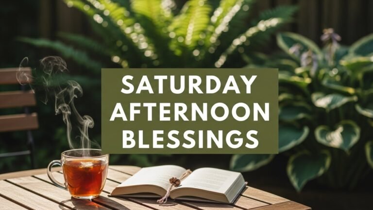 Saturday Afternoon Blessings