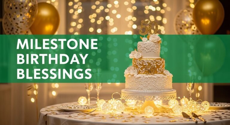 birthday blessings for milestone birthday