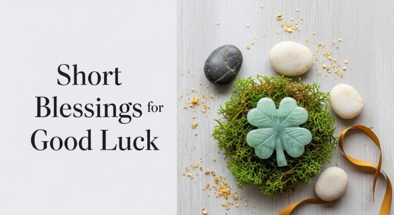 Short Blessings for Good Luck